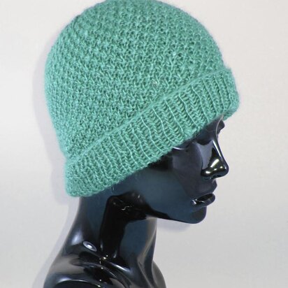 Double Moss (Seed) Stitch Beanie Hat