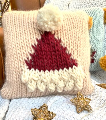 Hats Off To Santa Small Santa Hat Cushion Cover