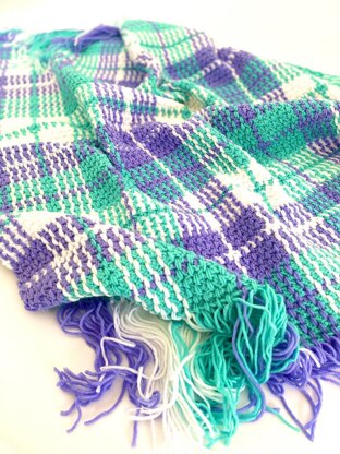 Tartan / Plaid Crochet Blanket