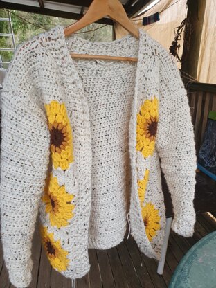 Adult Sunflower Cardigan