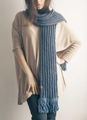 Brioche Scarf - Classic long scarf for women+ VIDEO