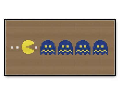 Pac Man Ghost - PDF Cross Stitch Pattern