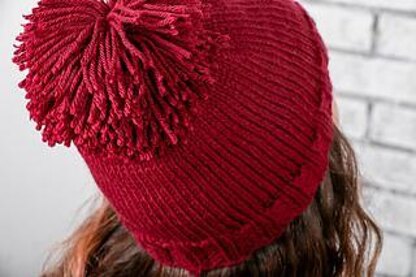 Basic Beginning Knit Aran Hat