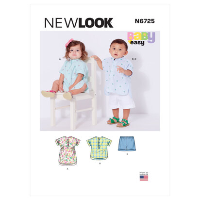 New Look Babies' Separates N6725 - Paper Pattern, Size A (NB-S-M-L)