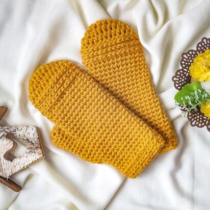 Quick Crochet Mittens  2 in 1