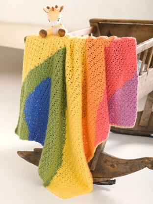 Baby Waves Blanket in Caron Simply Soft and Simply Soft Brites - Downloadable PDF