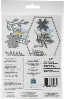 Sizzix Thinlits Dies By Lisa Jones 12/Pkg - Geo Floral Frame