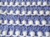 Baby Pram Blanket Knitting Pattern for two sizes 19 X 25 and 27 X 25 inch