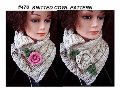 476 - Rib Knit Cowl or Scarf