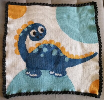 Dinosaur baby blanket