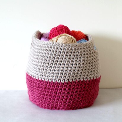 PDF19 Crochet Storage Basket