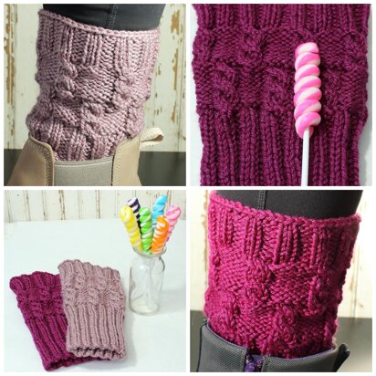 Twisty Lollipop Boot Cuffs