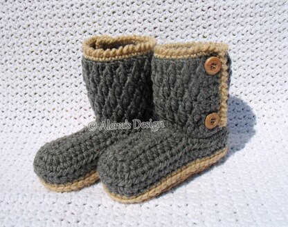 Buttoned Toddler Booties
