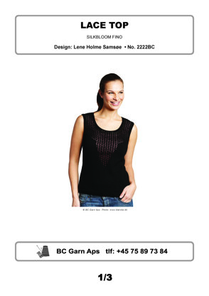 Lace Top in BC Garn Silkbloom Fino - 2222BC - Downloadable PDF