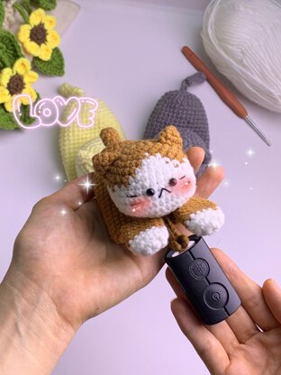 3in1 Little Cats Keychain Holder
