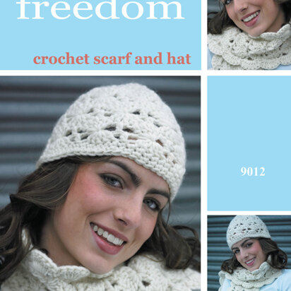 Crochet Hat and Scarf in Twilleys Freedom Wool - 9012