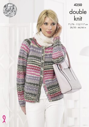 Cardigan & Sweater in King Cole DK - 4250 - Downloadable PDF