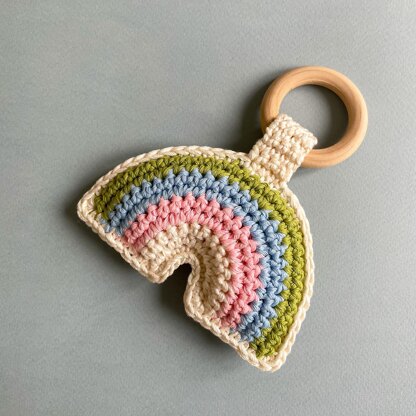 Rainbow baby rattle