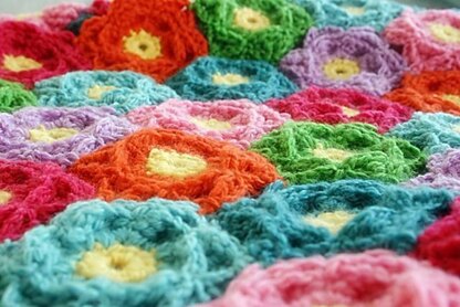 Waikiki Wildflower Blanket Crochet pattern by Susan Carlson