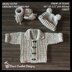 Theo Cardigan Hat and Booties Set Prem - 10 Years