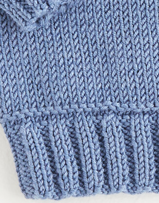 Baby Jumper in Sirdar Snuggly Cashmere Merino Silk DK - 5384 - Leaflet