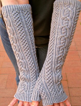 The Galway Long Fingerless Mitts