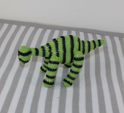 Baby Stripe Sweater, Pixie Hat and Dinosaur Toy