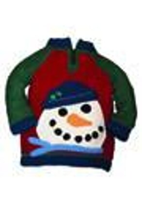 Peek-A-Boo Snowman Sweater