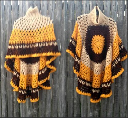 Circular Asymmetric Poncho Short Version