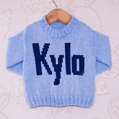 Intarsia - Kylo Moniker Chart - Childrens Sweater