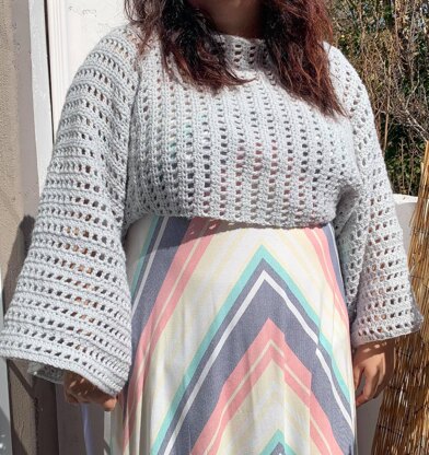 Bell Sleeve Convertible Sweater Scarf 4XL - 6XL