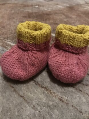Simplified  baby booties