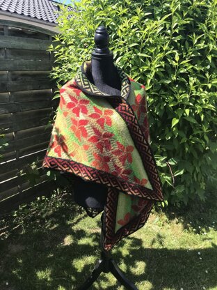 Poinsettia Shawl