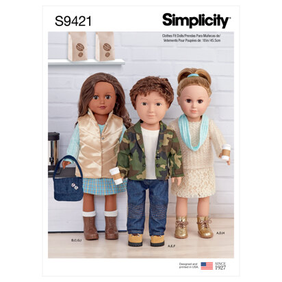 Simplicity 18" Doll Clothes S9421 - Sewing Pattern