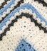 Classy Crochet Textured Blanket in Blue