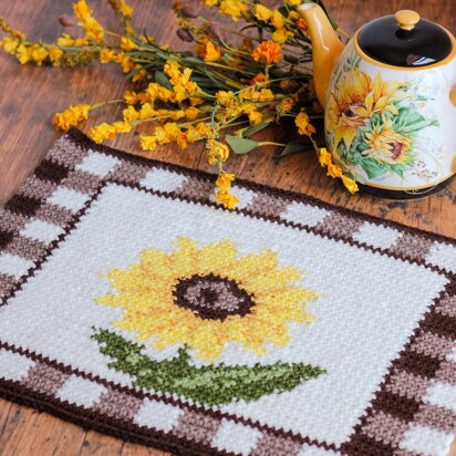 Gingham Sunflower Placemat