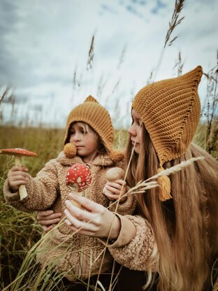 Vintage Pixie Beanie "Pompom"