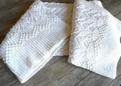 Cathedral Heirloom Baby Blanket - P069