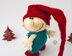 Christmas gnome doll knitting flat