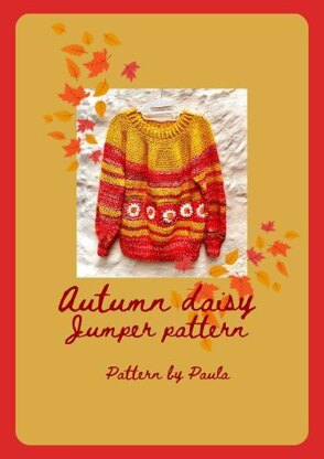 Autumn daisy jumper pattern