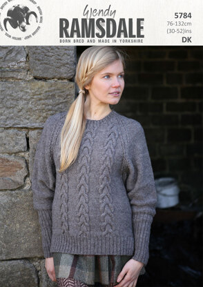 Cable Sweater in Wendy Ramsdale DK - 5784