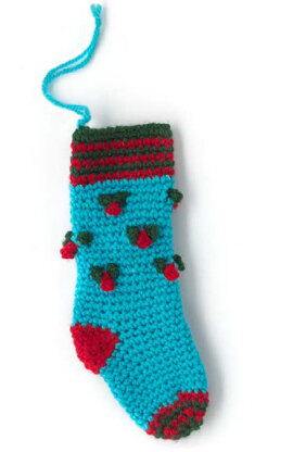 Paintbox Yarns Holly Stocking PDF (Free)