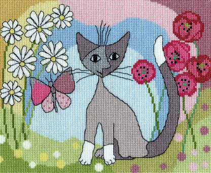 Bothy Threads Lazy Daisy Cross Stitch Kit - 23cm x 19cm