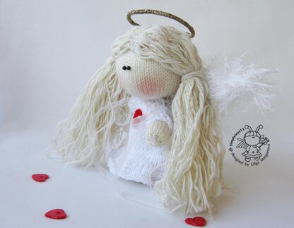 Pebble doll Angel