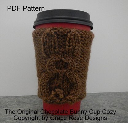 Chocolate Bunny Cup Cozy Design 6