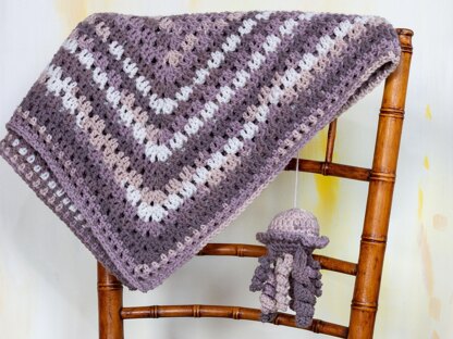 Granny Filet Crochet Baby Blanket Pattern