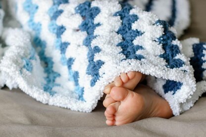 Tributary Baby Blanket Crochet pattern by Jess Coppom Make & Do Crew