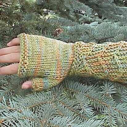 Zig 'n Zag Fingerless Mitts