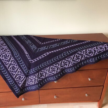 Purple Propinquity Shawl