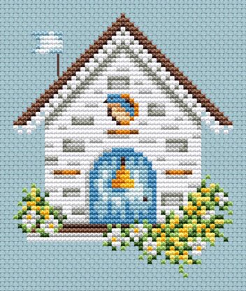 Birdhouse Sampler 03 Cross Stitch PDF Pattern